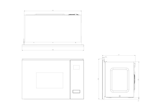 Встраиваемая микроволновая печь OASIS MW-SGW