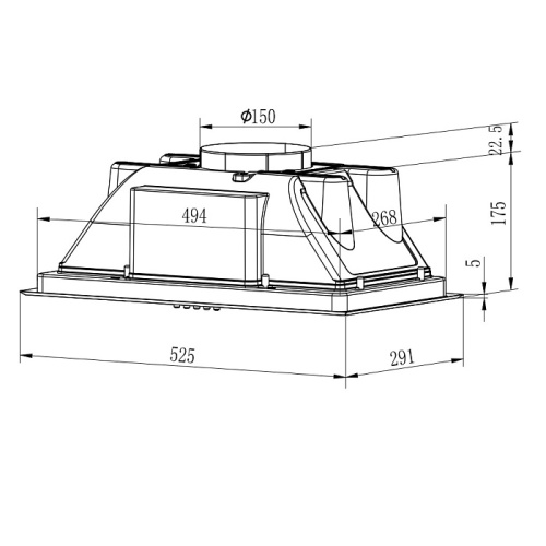 Вытяжка EVELUX MARGIT 60 B