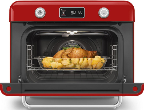 Мини печь с паром SMEG COF01RDEU