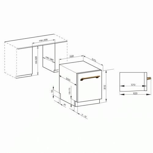 Посудомоечная машина KAISER S60 U 88 XL Em