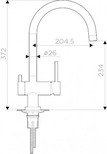 Cмеситель OMOIKIRI Yamada-PA Пастила