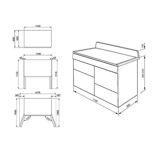 Варочный центр SMEG TR4110RW1