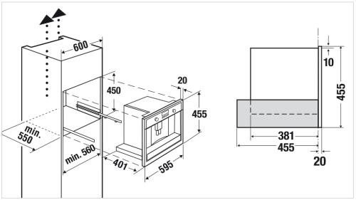 Встраиваемая кофемашина KUPPERSBUSCH CKV 6550.0 W3 Silver Chrome