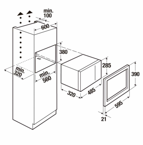 Встраиваемая микроволновая печь KUPPERSBUSCH M 6120.0 S