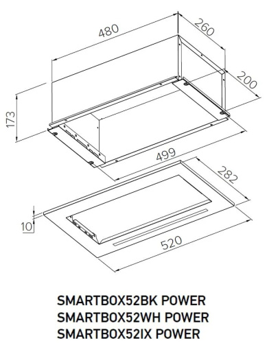 Вытяжка MEFERI SMARTBOX52IX POWER
